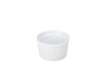 GENWARE WHITE PORCELAIN STACKING FLUTED RAMEKIN 7OZ
