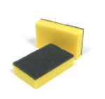 SPONGE SCOURER YELLOW/GREEN