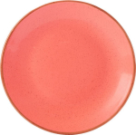 DPS PORCELITE SEASONS CORAL COUPE PLATE 7"