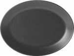 DPS PORCELITE SEASONS GRAPHITE OVAL PLATE 11.8"