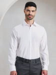 MEN'S WHITE LONG SLEEVE POPLIN SHIRT EXTRA SMALL