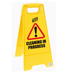 CLEANING IN PROGRESS FOLDING FLOOR SIGN 620 X 300MM