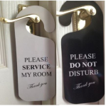DOOR SIGN - PLEASE DO NOT DISTURB X100 DND