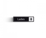 LADIES WITH SYMBOL DOOR SIGN 43 X 178MM DM107