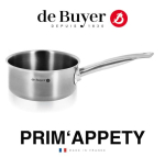 DE BUYER PRIM APPETY SAUCEPAN 16CM S/S INDUCTION 1.6LTR