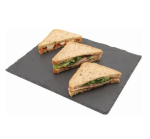 GENWARE SLATE NATURAL EDGE SQUARE PLATTER 11"