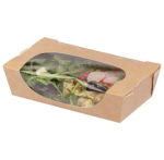 TUCK TOP SALAD PACK KRAFT 200 X 180 X 120MM 1000ml