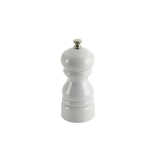COLOURED ACRYLIC SALT & PEPPER GRINDER 12.7CM WHITE