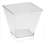 15CL SQUARE CLEAR PLASTIC BOWL