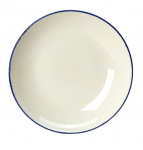 STEELITE ALUMINA VITRIFIED BLUE DAPPLE COUPE BOWL 12OZ