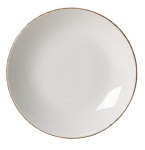 STEELITE ALUMINA VITRIFIED BROWN DAPPLE COUPE PLATE 11.8"