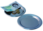 STAINLESS STEEL TIP TRAY 5.5" ROUND