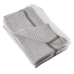 WONDERDRY TEA TOWEL BLACK & WHITE CHECK X10