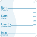 USE BY DISSOLVE-A-WAY LABELS 250CT 2X2"