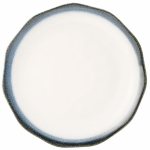 UTOPIA STONEWARE ISUMI WHITE/BLUE PLATE 12.2"
