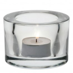 UTOPIA CHUNKY TEALIGHT HOLDER CLEAR - BOX OF 12