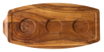 UTOPIA ACACIA WOOD REVERSIBLE BOARD 11.4X5.5"