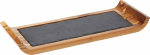 UTOPIA ACACIA WOOD REVERSIBLE BOARD WITH 3 INDENTS 16.3X6"