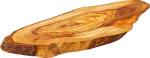 UTOPIA OLIVE WOOD OVAL RUSTIC PLATTER 12"+/-