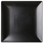 UTOPIA STONEWARE NOIR SQUARE PLATE 10"