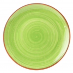 UTOPIA SUPERIOR TERRACOTTA SALSA GREEN PLATE 7.8"