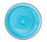 UTOPIA SUPERIOR TERRACOTTA SALSA SKY BLUE PLATE 7.8"
