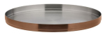 BRUSHED COPPER ROUND PLATE 9 " (23CM)