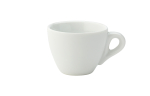 UTOPIA SUPER VITRIFIED PORCELAIN BARISTA WHITE ESPRESSO CUP 2.8OZ