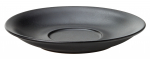 UTOPIA SUPER VITRIFIED PORCELAIN BARISTA BLACK SAUCER 6.5"