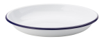 UTOPIA EAGLE ENAMEL WHITE DEEP PLATE 9.4"
