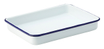 UTOPIA EAGLE ENAMEL WHITE BAKING TRAY 6.7X5.1"