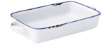 UTOPIA AVEBURY BLUE STONEWARE SMALL RECTANGULAR DISH 6.9"