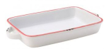 UTOPIA AVEBURY RED STONEWARE LARGE RECTANGULAR DISH 8.5"