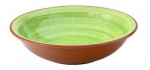 UTOPIA SUPERIOR TERRACOTTA SALSA GREEN BOWL 8"