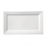 UTOPIA WHITE SUPER VITRIFIED PORCELAIN TITAN RECTANGULAR PLATE 11.8X7"