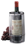 ACRYLIC CLEAR WINE COOLER WITH CHROME TRIM