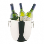 ELIA DELUXE STAINLESS STEEL WINE COOLER BELLY SHAPED 7.9"