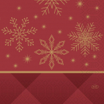 NAPKINS 3-PLY 33X33CM RHOMBUS BORDEAUX X1000