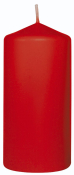 100MM PILLAR CANDLE 10x5CM RED 20HR