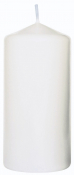 100MM PILLAR CANDLE 10x5CM WHITE 20HR