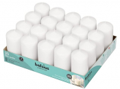 WHITE PILLAR CANDLE 100X48MM 20HR BURN TIME