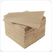 23CM 2PLY KRAFT/NATURAL COCKTAIL NAPKIN