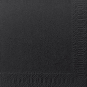 DUNI COCKTAIL NAPKIN 24CM 3PLY BLACK