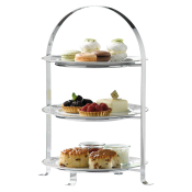 3 TIER CHROME CAKE STAND