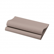 DUNISOFT NAPKIN 40CM 4FOLD GREIGE 500