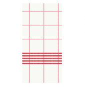 48CM 8FOLD DUNISOFT RED CHECK TOWEL NAPKIN 185075