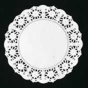20CM ROUND WHITE Doilies