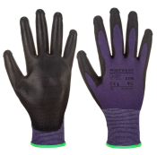 TOUCHSCREEN PU PURPLE/BLACK GLOVE XL
