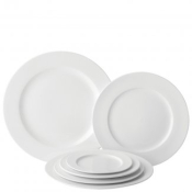 UTOPIA ANTON BLACK FINE CHINA WINGED PLATE 9inch