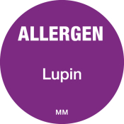 DAYMARK ALLERGEN LUPIN LABEL 25MM CIRCULAR